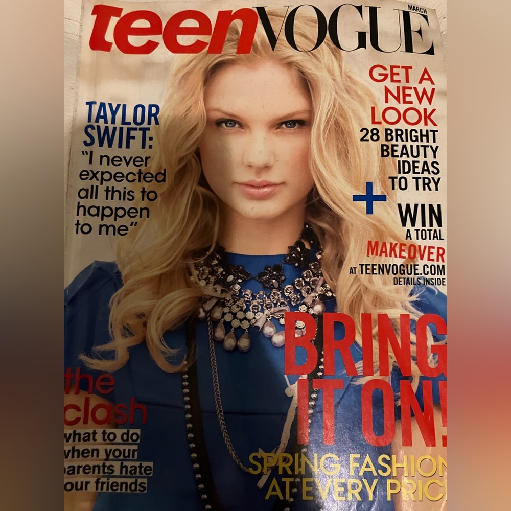 Teen Vogue magazine T Swift cover of March 2009